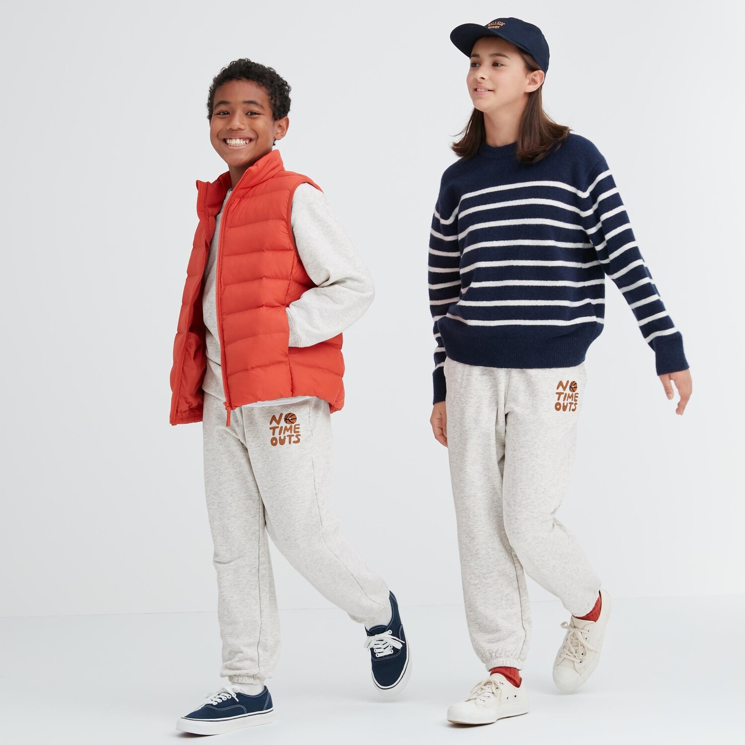 

Детские ультраэластичные мягкие джоггеры Uniqlo, светло-серый