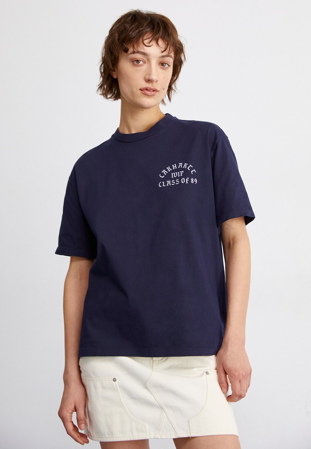 

Футболка с принтом CLASS OF 89 Carhartt WIP, цвет dark navy/white