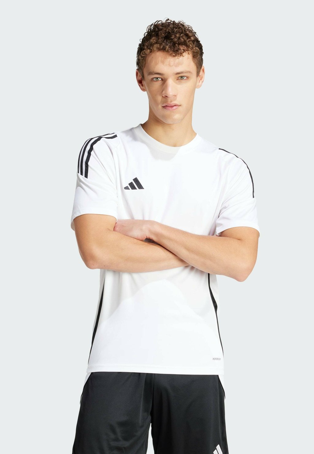 Футболка с принтом Tiro24 Adidas, цвет white black
