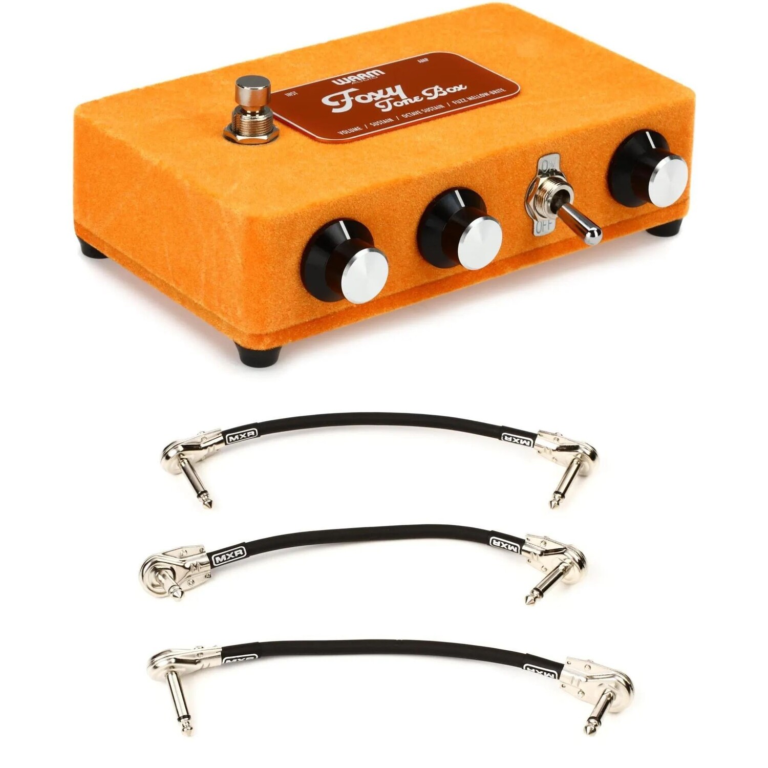 

Новая теплая педаль Foxy Tone Box Fuzz с 3 патч-кабелями