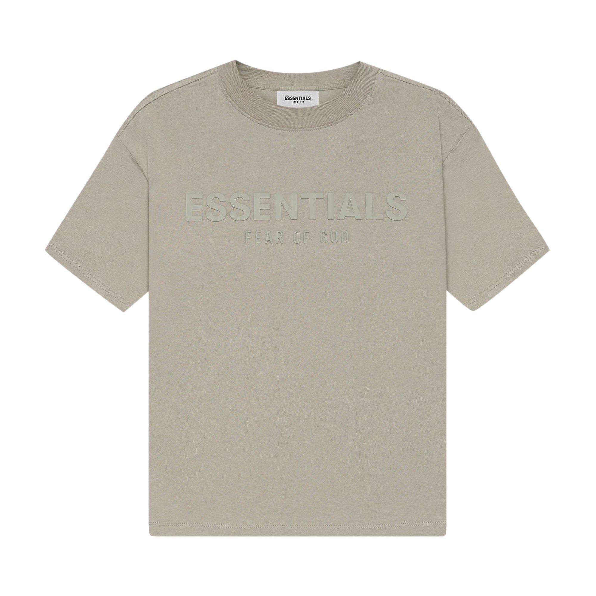 Детская футболка с короткими рукавами Fear of God Essentials, цвет Мосс