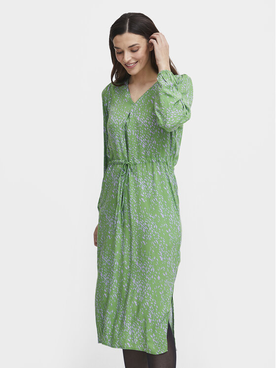Платье-рубашка стандартного кроя Fransa, зеленый