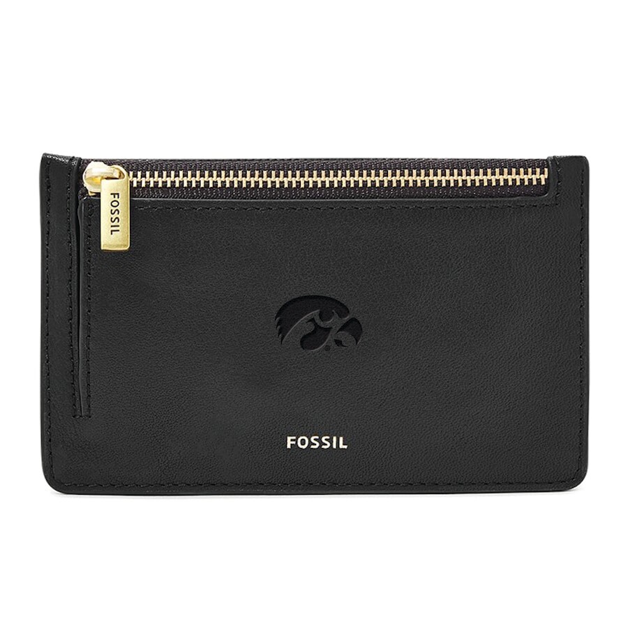 

Картхолдер Fossil Iowa Hawkeyes, черный