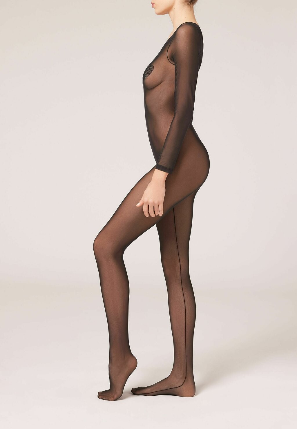 

Колготки STRASS, HEARTS Calzedonia, черный