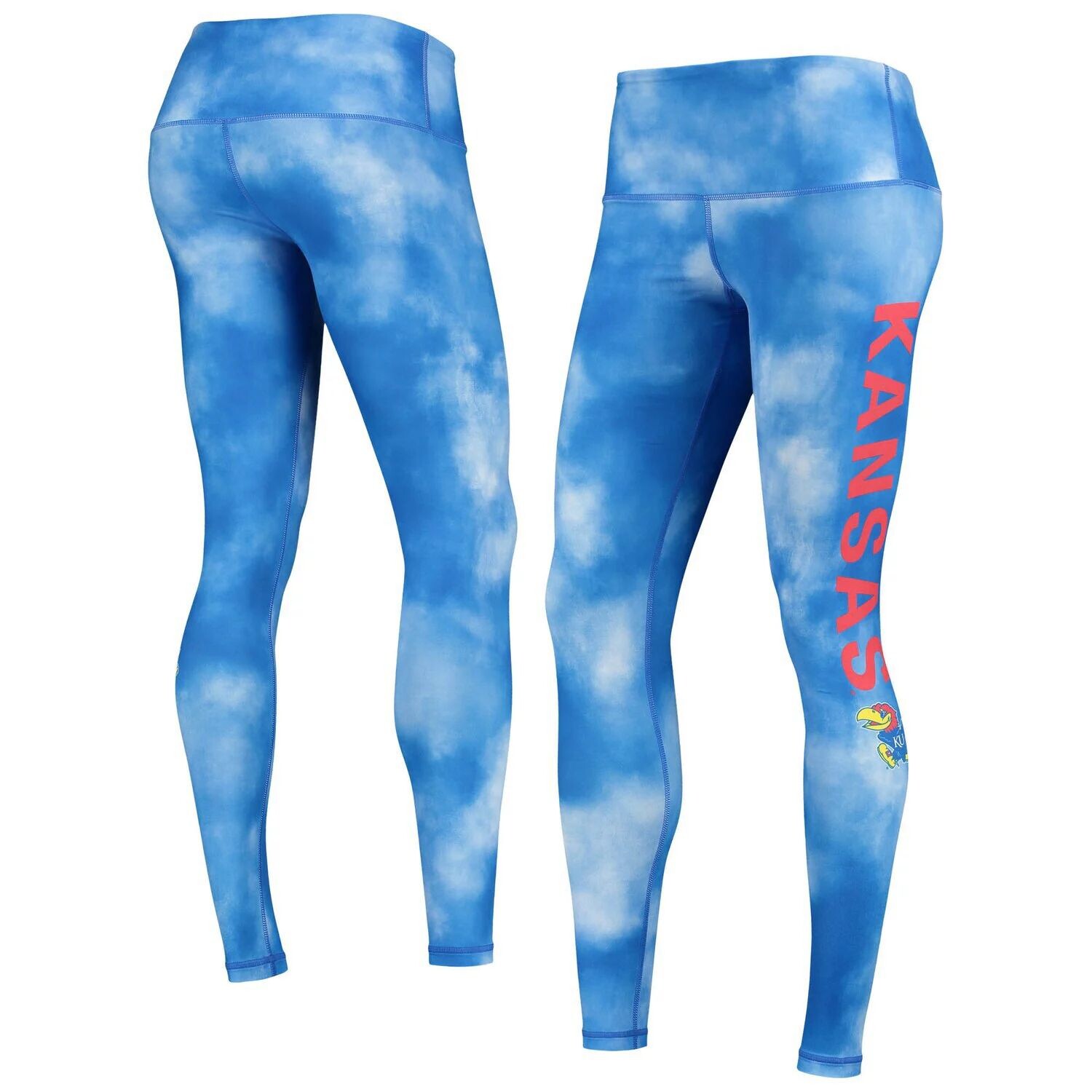 

Женские леггинсы ZooZatz Royal Kansas Jayhawks Cloud Dye Mist