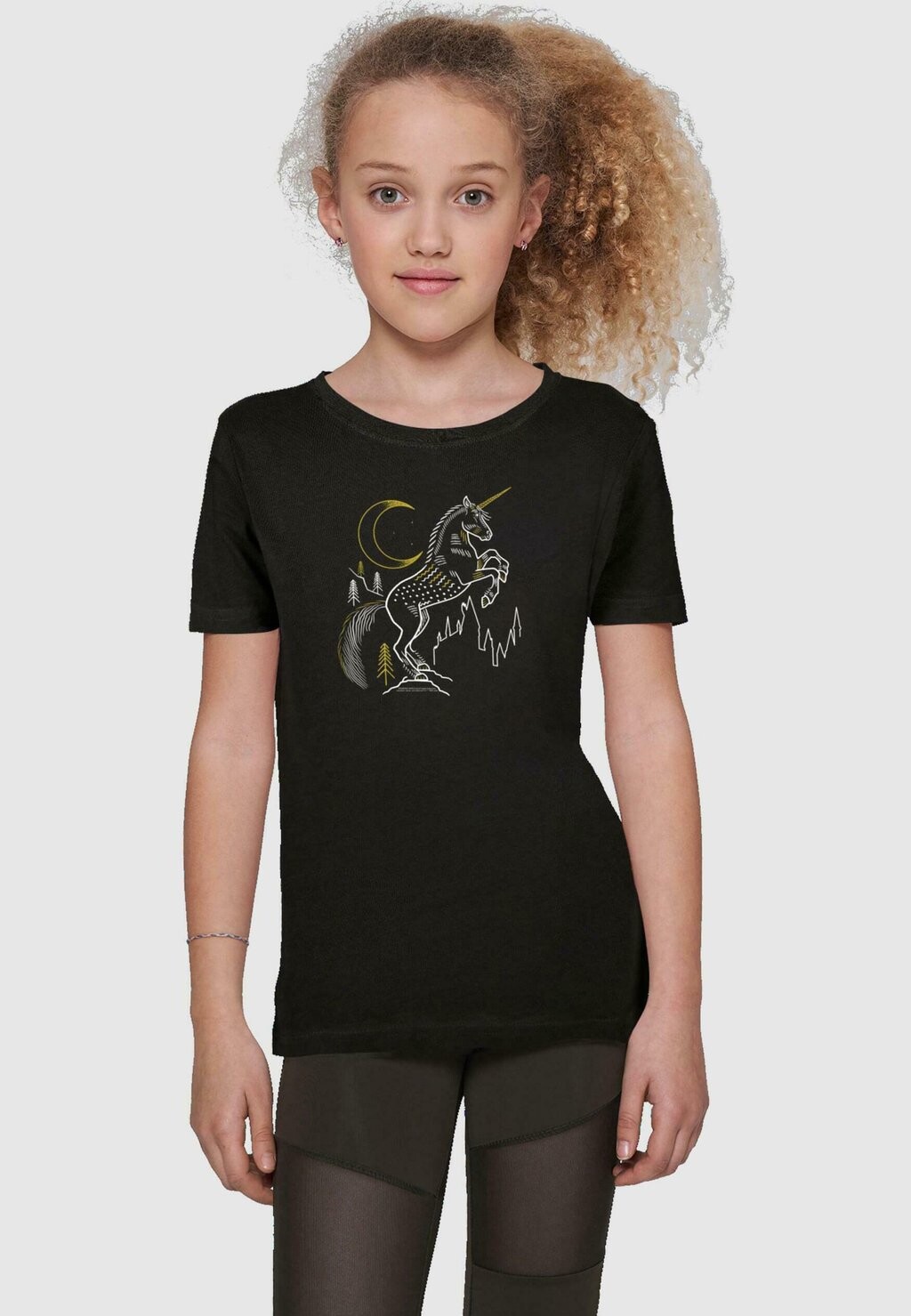 

Футболка с принтом HARRY POTTER UNICORN SHORT SLEEVE ABSOLUTE CULT, цвет black