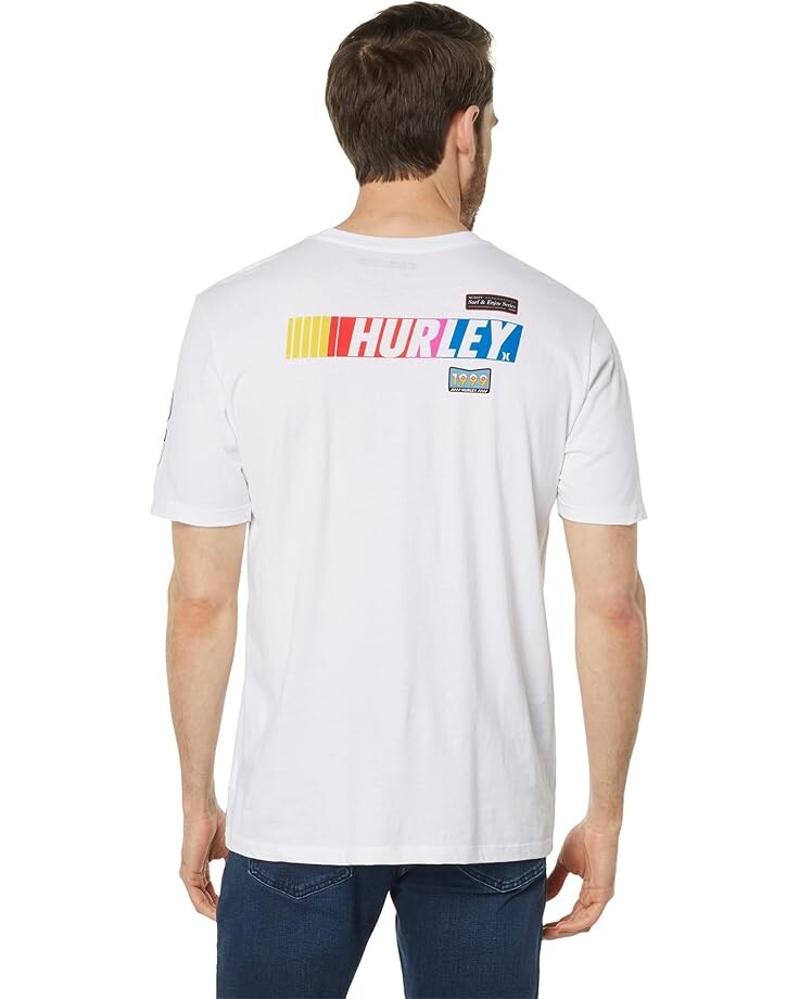 

Футболка Hurley Nascar Patch Short Sleeve Tee, белый