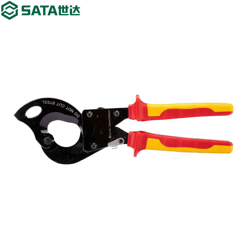 Star SATA 93113 VDE Изолированный кабельный резак с храповым механизмом 240 мм2