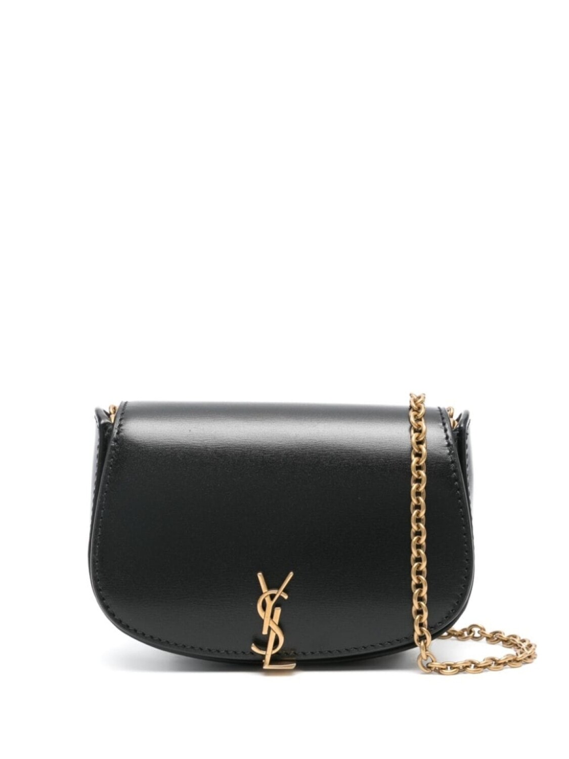 

Мини-сумка с логотипом Saint Laurent, черный