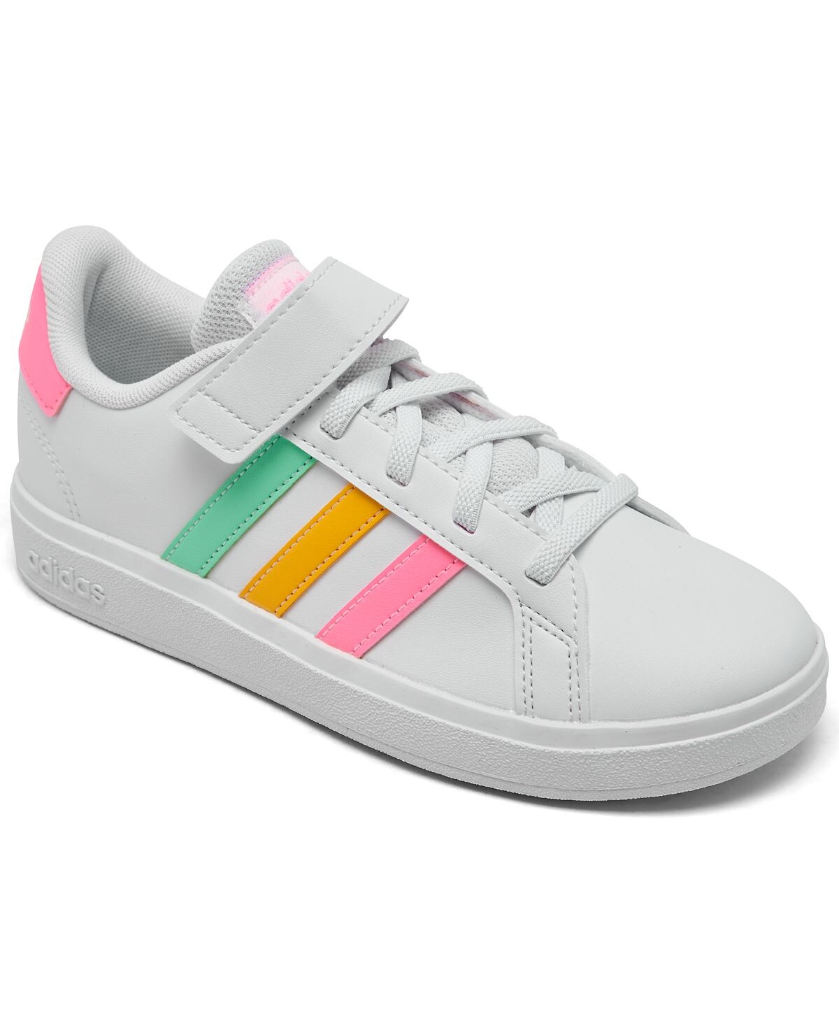 

Повседневные кроссовки на застежке Little Girls Grand Court от Finish Line adidas