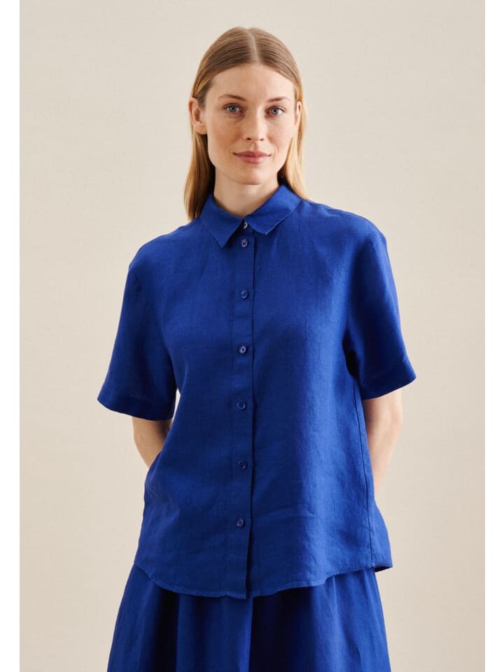 

Блуза Seidensticker Oversized, цвет mittelblau