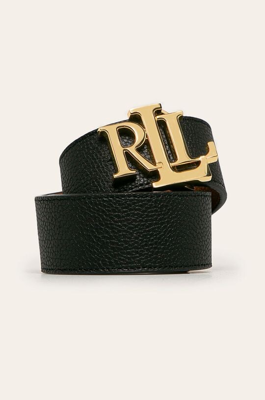 

Двусторонний кожаный ремень Lauren Ralph Lauren, черный