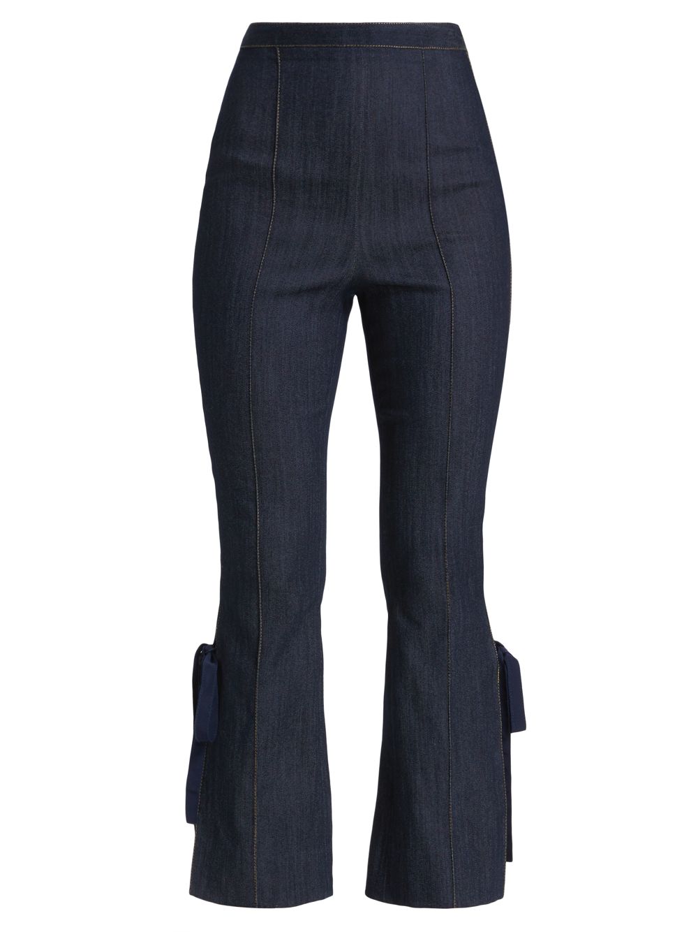 Расклешенные джинсы с завязками Lou Cinq à Sept, индиго джинсы francine с высокой посадкой цвета индиго cinq à sept цвет blue