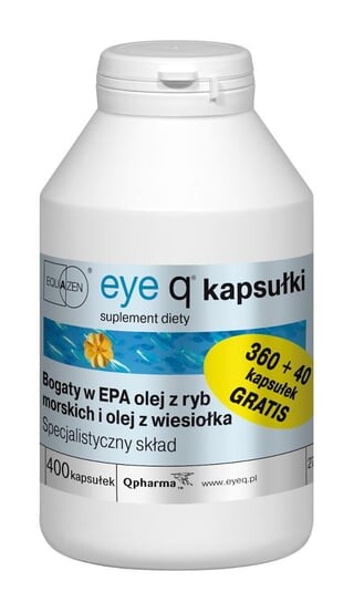 

Qpharma, Eye Q, пищевая добавка, 400 капсул
