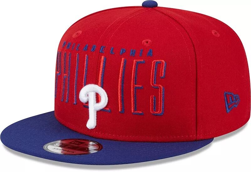 

Мужская регулируемая шляпа New Era Philadelphia Phillies Red 9Fifty Headline