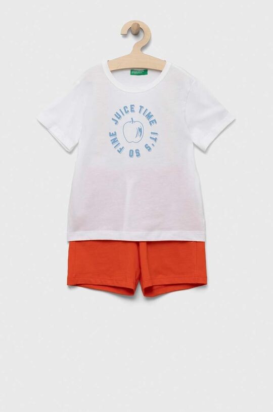 

Детский хлопковый комплект United Colors of Benetton, красный