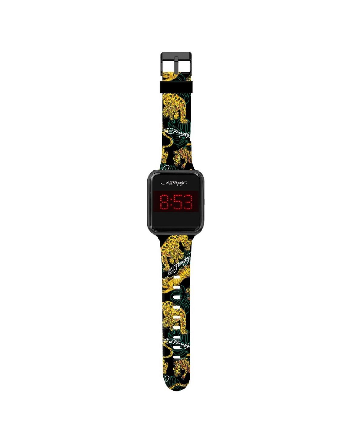 

Мужские часы с разноцветным силиконовым ремешком 45 мм Ed Hardy