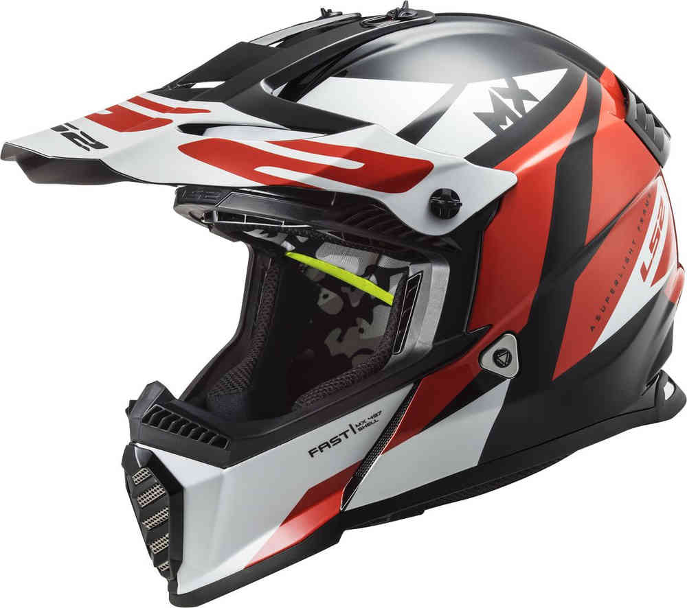 тактический шлем abs fast с защитой для глаз черный MX437 Fast Mini Evo Strike детский шлем для мотокросса LS2