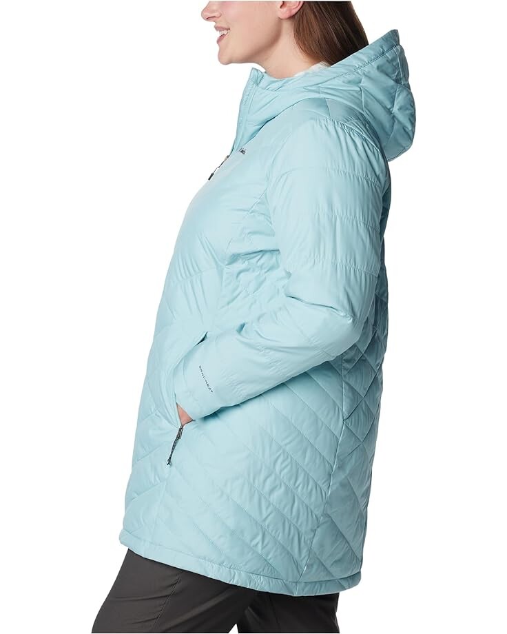 Куртка Columbia Plus Size Heavenly Long Hooded Jacket, цвет Aqua Haze куртка утепленная женская columbia heavenly long hdd jacket красный