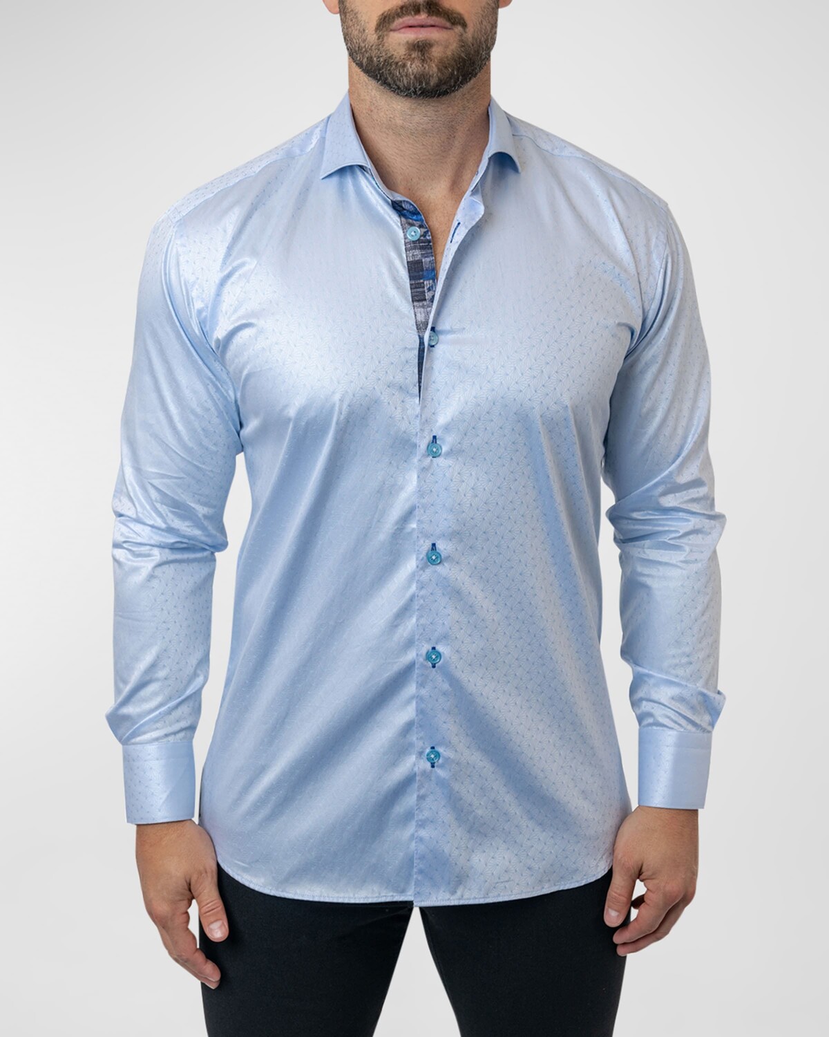 

Мужская спортивная рубашка Einstein Diamond Maceoo, цвет Blue