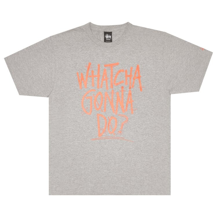 

Футболка Stussy Watcha Gonna Do 'Grey Heather', серый