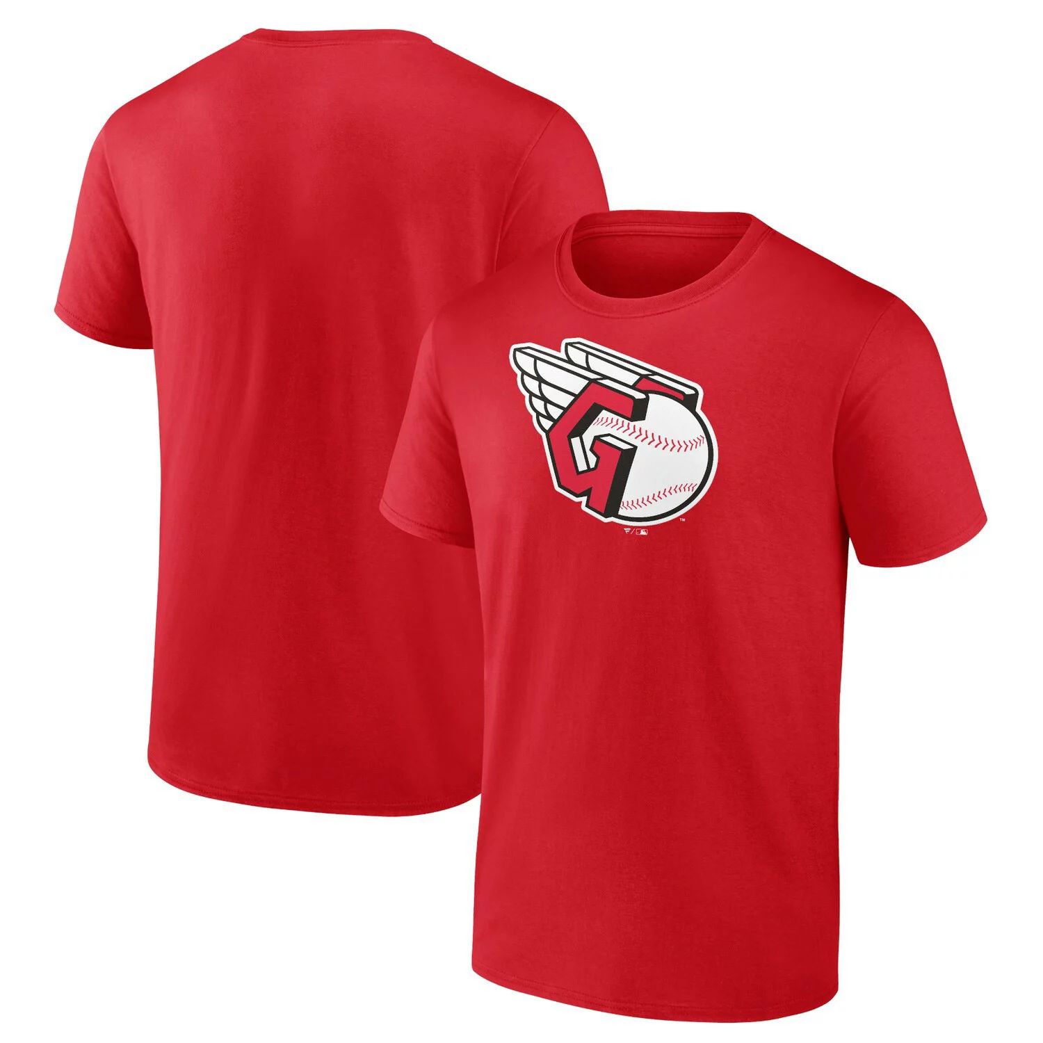 Мужская красная футболка с официальным логотипом Fanatics Cleveland Guardians цена и фото