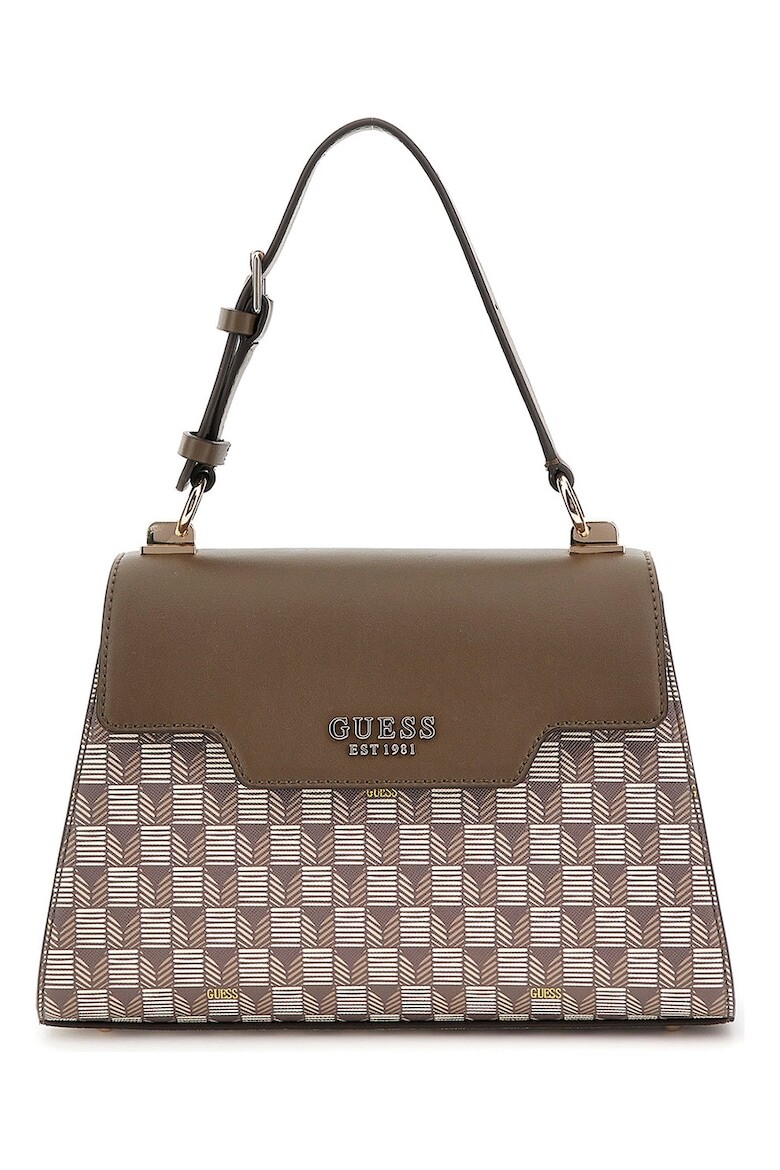 

Сумка Hallie из экокожи со съемным ремнем через плечо Guess, коричневый