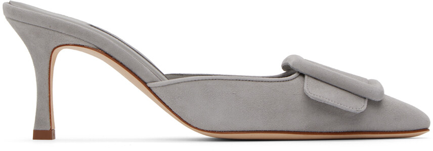 

Серые туфли на каблуке Maysale Manolo Blahnik, Серый