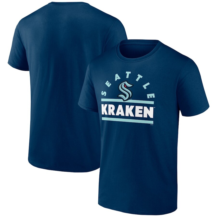 

Футболка с коротким рукавом Fanatics Branded Seattle Kraken, синий
