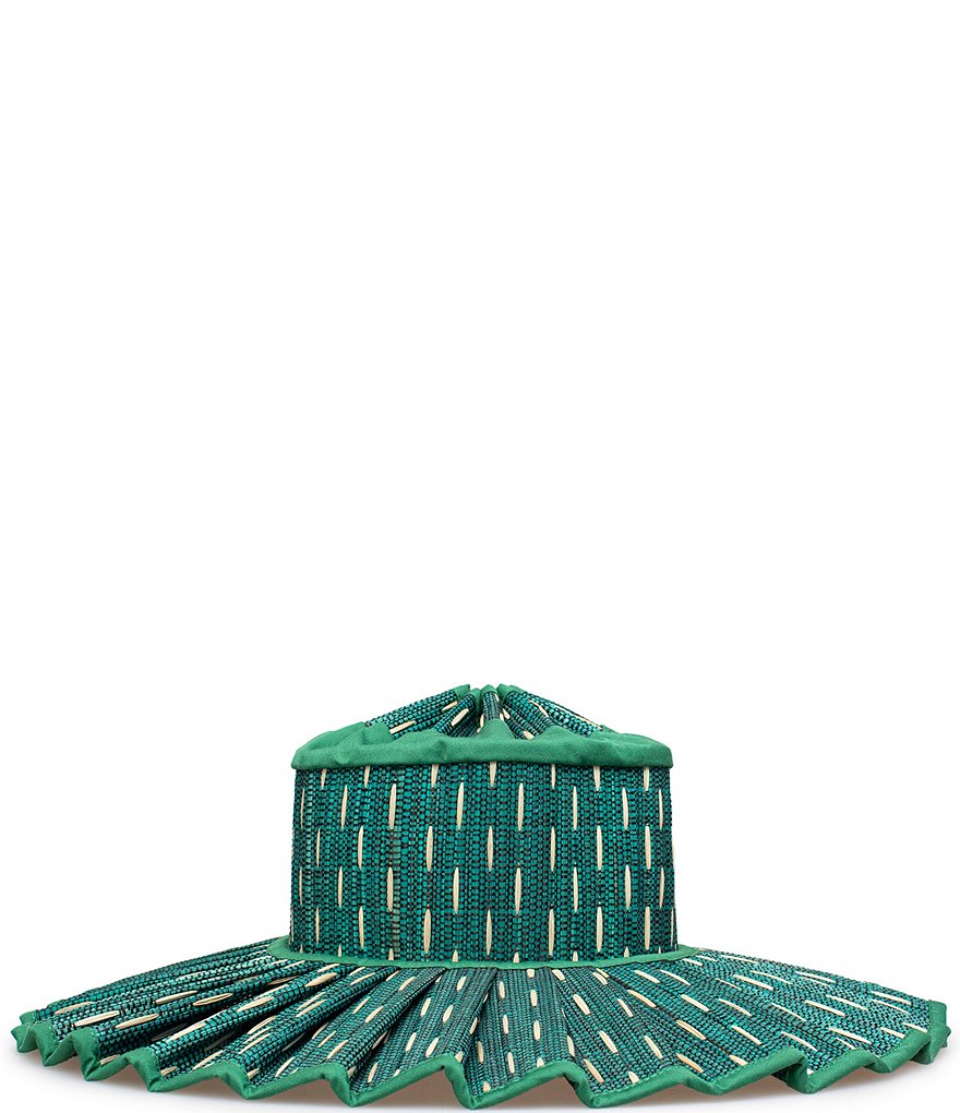 цена Lorna Murray Рио-Айленд Капри Макси Плиссированная шляпа от солнца, зеленый