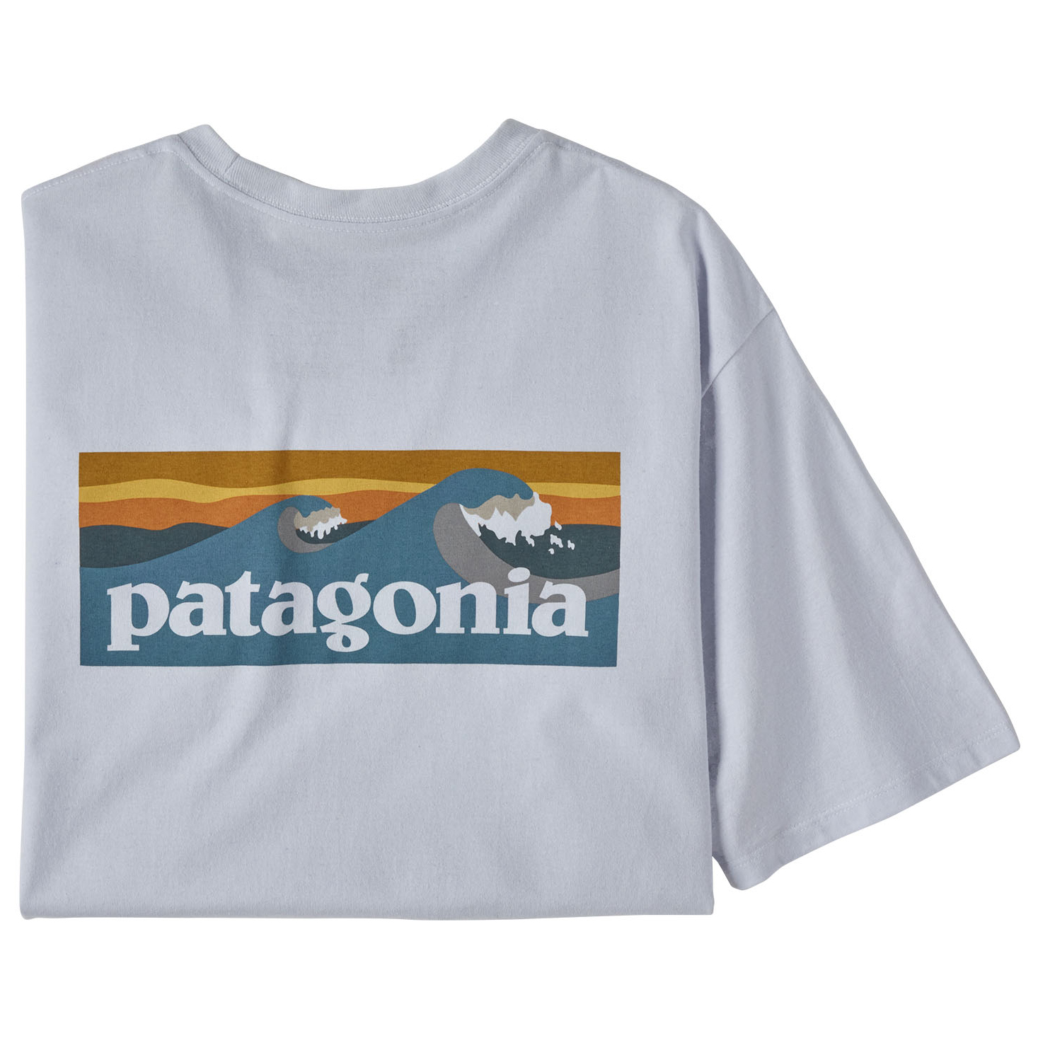 Футболка Patagonia Boardshort Logo Pocket Responsibili Tee, белый футболка с принтом logo responsibili tee patagonia цвет milled yellow