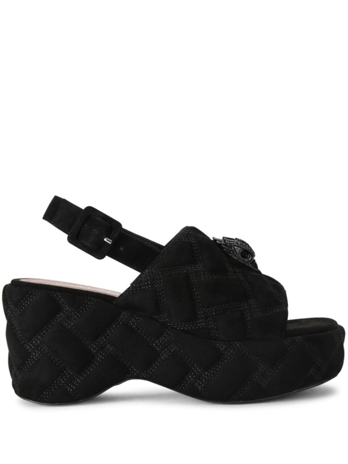 

Стеганые босоножки Kensington Wedge 80 Kurt Geiger London, черный