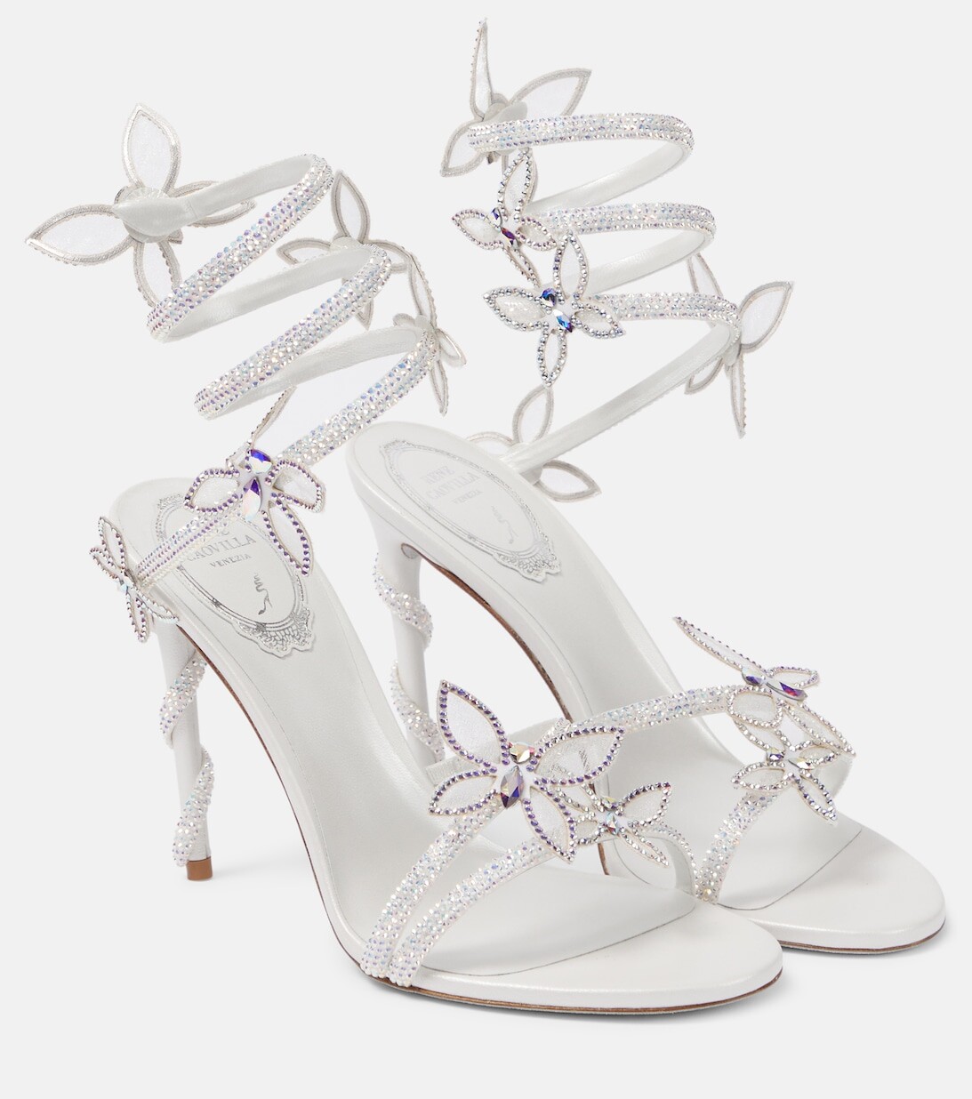 

Босоножки Bridal с бабочками Rene Caovilla, белый
