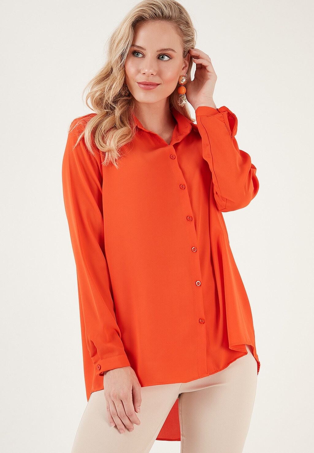 

Блузка-рубашка REGULAR FIT LELA, цвет orange
