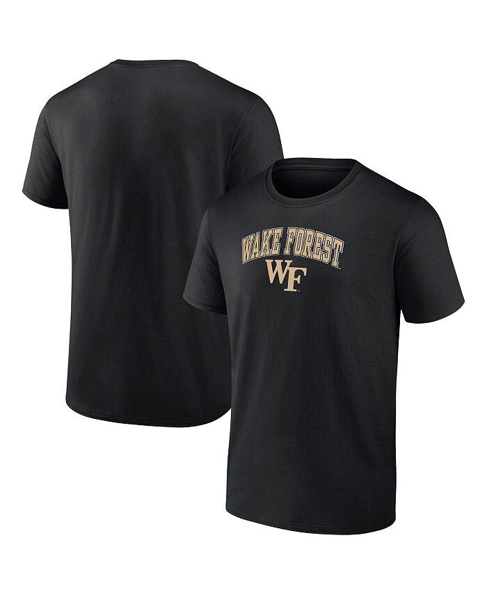 

Мужская футболка с логотипом Black Wake Forest Demon Deacons Campus Fanatics, черный