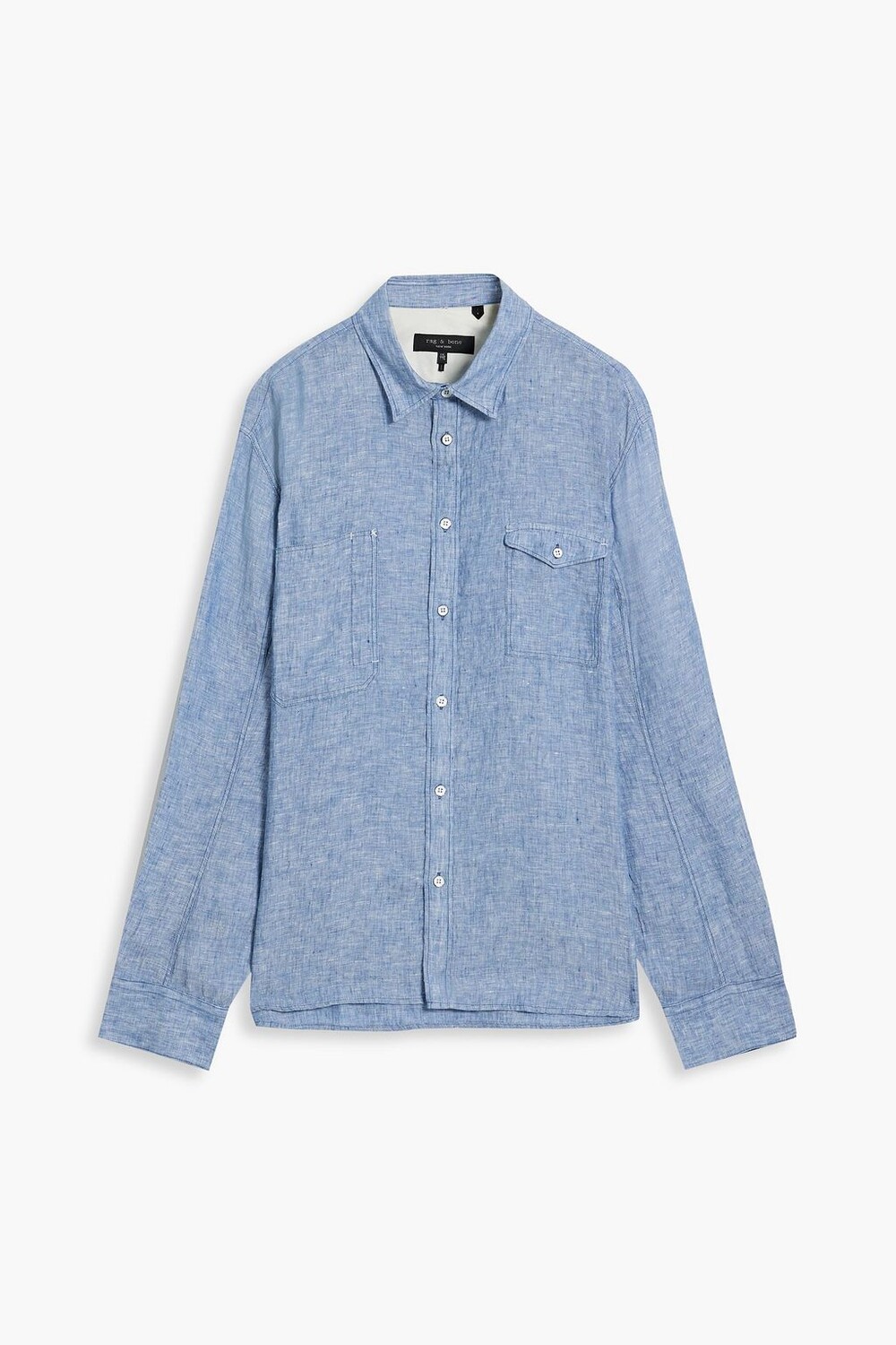

Рубашка из инженерного льна RAG & BONE, синий