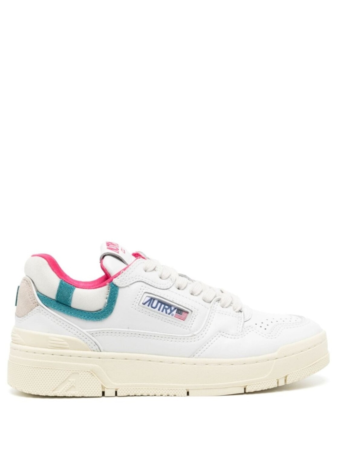 

Кроссовки Autry CLC Lace-Up, белый/темно-розовый/синий