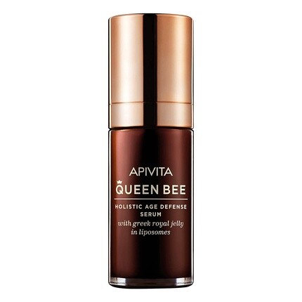

Комплексная сыворотка для защиты от старения Queen Bee, 1,01 жидких унций. С маточным молочком и гиалуроновой кислотой, Apivita