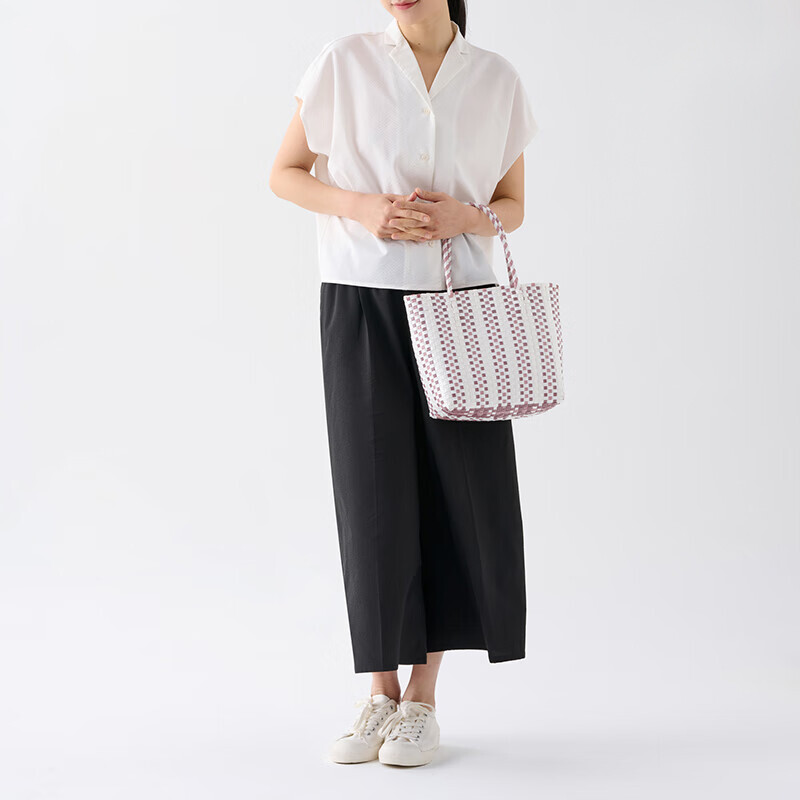 

Сумка женская Muji с плетеным дизайном, бежевый