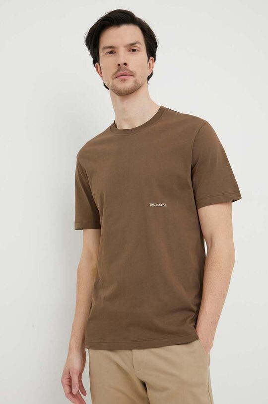 

Футболка из хлопка Trussardi, зеленый