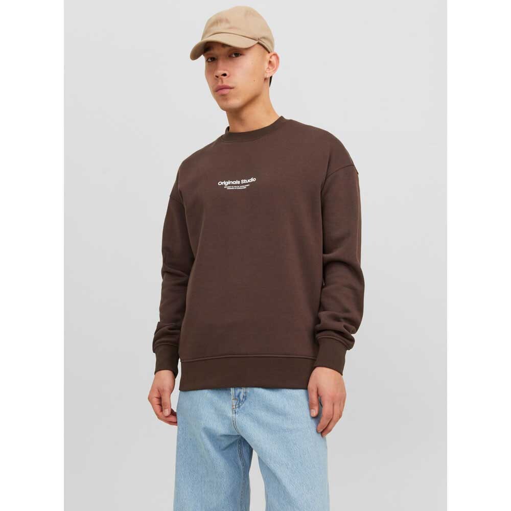 

Толстовка Jack & Jones Vesterbro Sweat Crew Neck Noos, коричневый