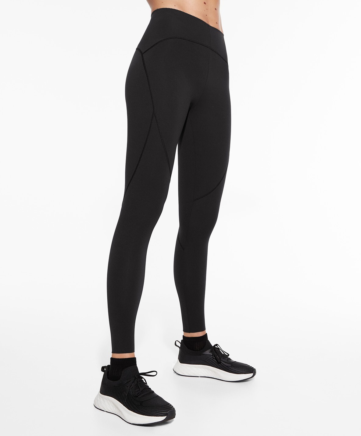 

Легинсы Oysho Basic Compressive Ankle-length, черный