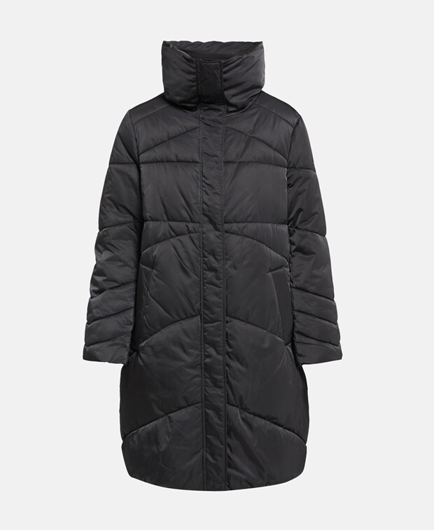 

Стеганое пальто Guess, черный
