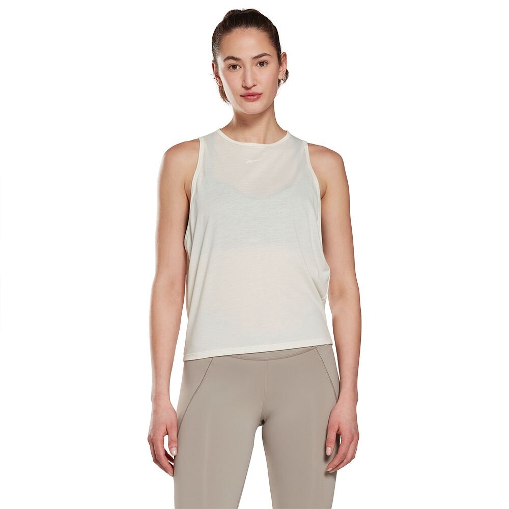 

Футболка без рукавов Reebok Yoga Long, белый