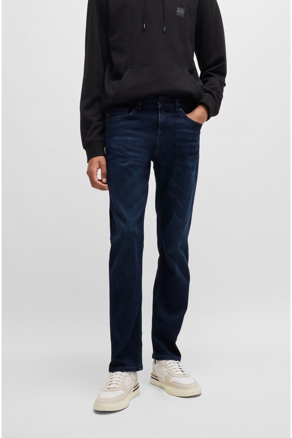 

Джинсы Slim Fit из эластичного денима Boss, синий