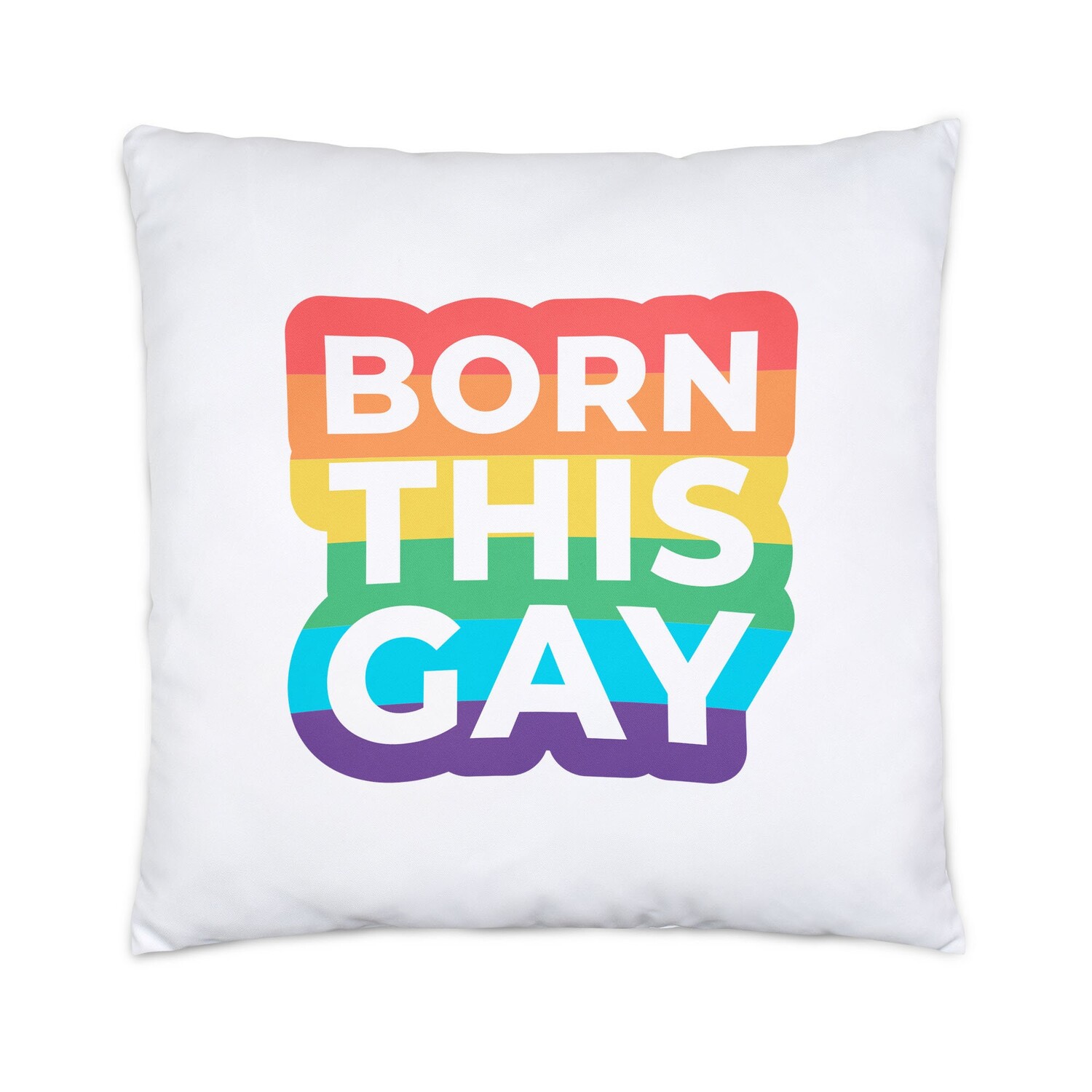 

Подушка Born This Gay LGBT Funny Gay Rainbow LGBTQ Pride Queer Gay CSD Pride Week 40 x 40 см