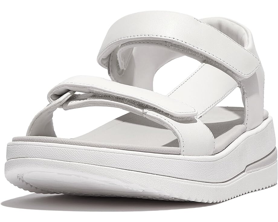 

Сандалии FitFlop Surff Adjustable Leather Back-Strap Sandals, цвет Urban White