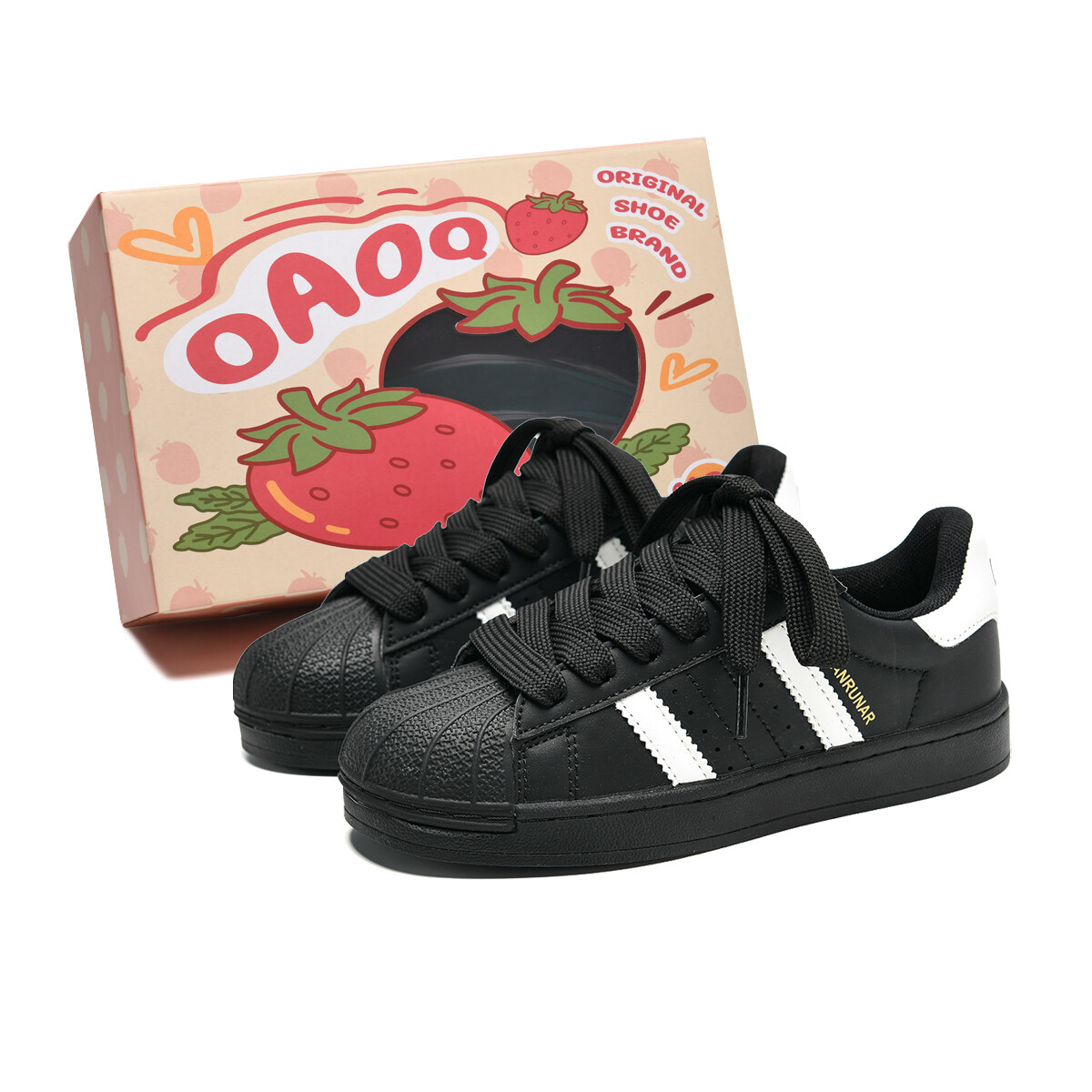 

Кеды, обувь для скейтборда унисекс с низким верхом Oaoq, цвет Pink with Free Accessories