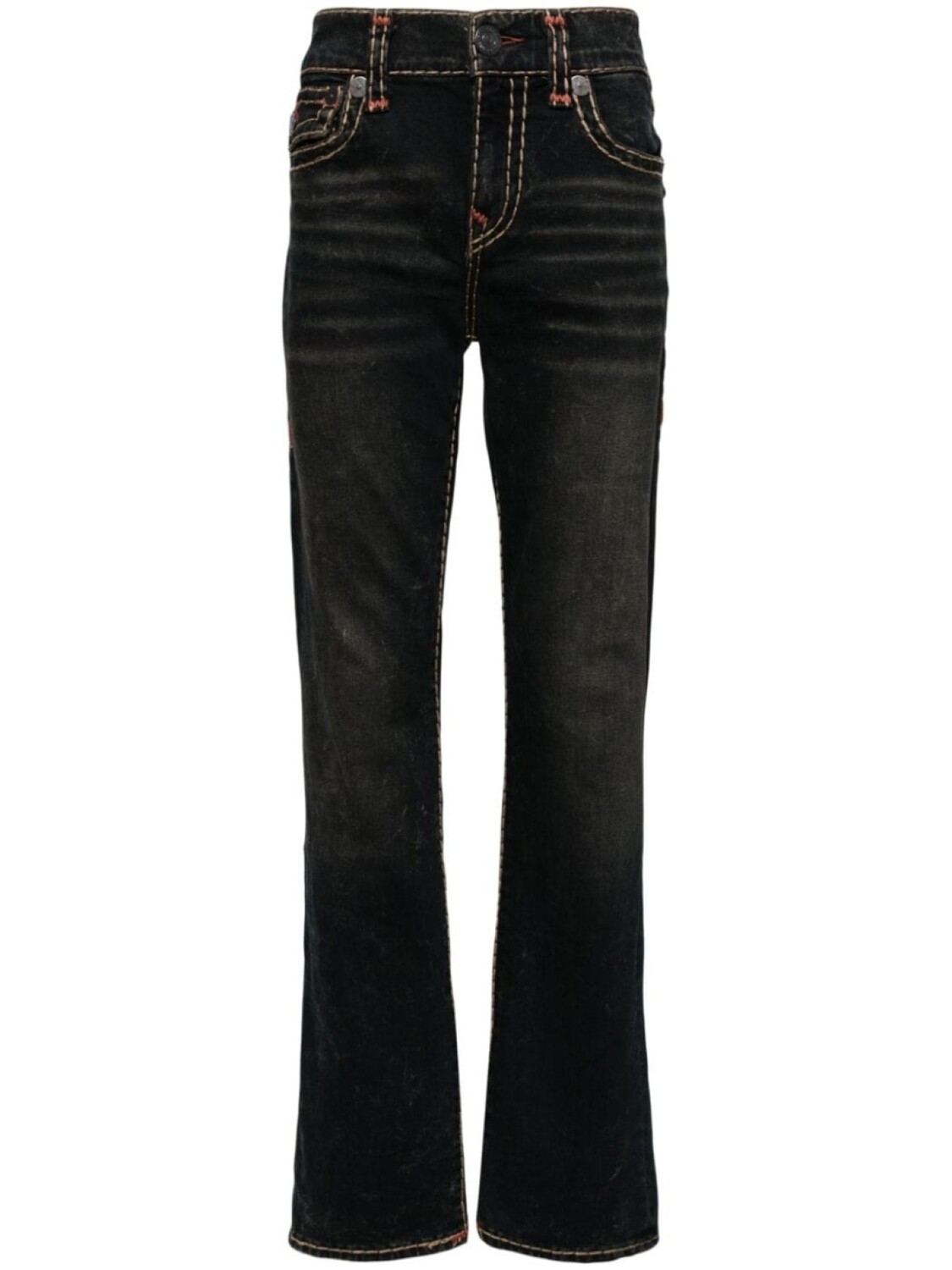 

True Religion прямые джинсы Ricky, синий