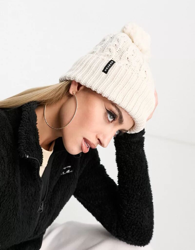 

Белая шапка на флисовой подкладке Burton Snowboards Zippy